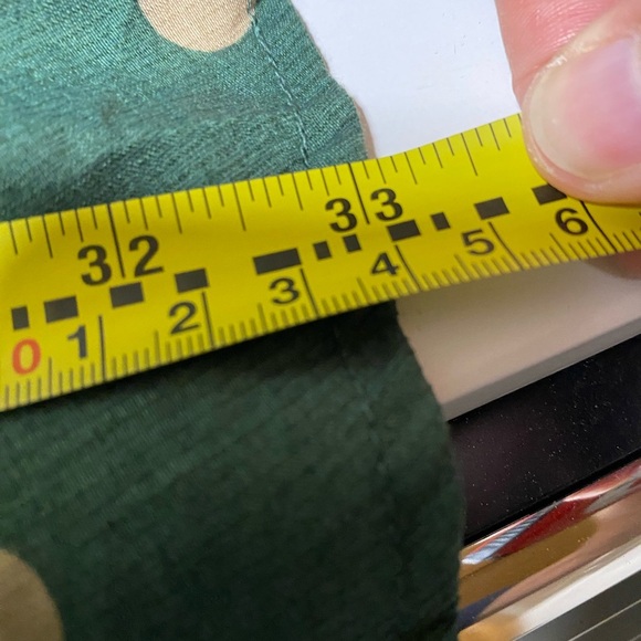 🌿 Blu Pepper Green Polka Dot Mini Dress 🌿 NWT Size M | Cottagecore Puff Sleeve - Picture 7 of 10